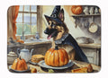 German Shepherd Fall Kitchen Pumpkins Memory Foam Kitchen Mat Machine Washable Anti-Fatigue Cushion Comfort Bath or Kitchen Rug
