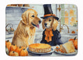 Golden Retriever Fall Kitchen Pumpkins Memory Foam Kitchen Mat Machine Washable Anti-Fatigue Cushion Comfort Bath or Kitchen Rug