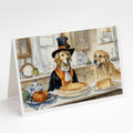 Golden Retriever Fall Kitchen Pumpkins Greeting Cards Pack of 8 Blank Cards with Envelopes Whimsical A7 Size 5x7