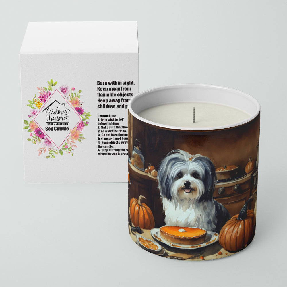 Havanese Fall Kitchen Pumpkins Decorative Soy Candle Nature Soy Wax Essential Oil Home Decor Ideal for Bedroom Kitchen Bath Office Gift, 10 oz