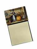 Italian Greyhound Fall Kitchen Pumpkins Watercolor Sticky Note Holder Refillable Dispenser Desk Accessory 3x3 Pad Gift
