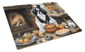 Japanese Chin Fall Kitchen Pumpkins Cutting Board Tempered Glass Kitchen Cutting Surface, Heat Resistant Chopping, Non-Slip Feet, Food Prep & Serving