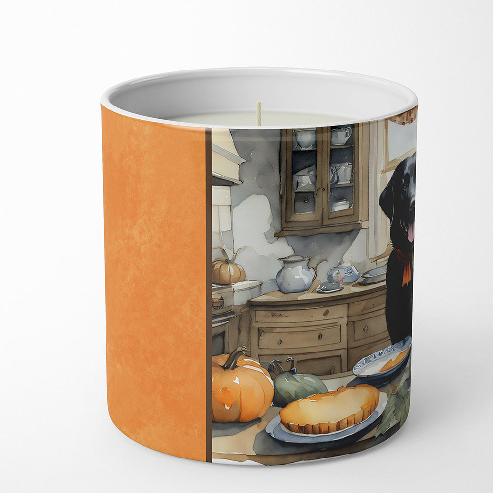 Black Lab Fall Kitchen Pumpkins Decorative Soy Candle Nature Soy Wax Essential Oil Home Decor Ideal for Bedroom Kitchen Bath Office Gift, 10 oz