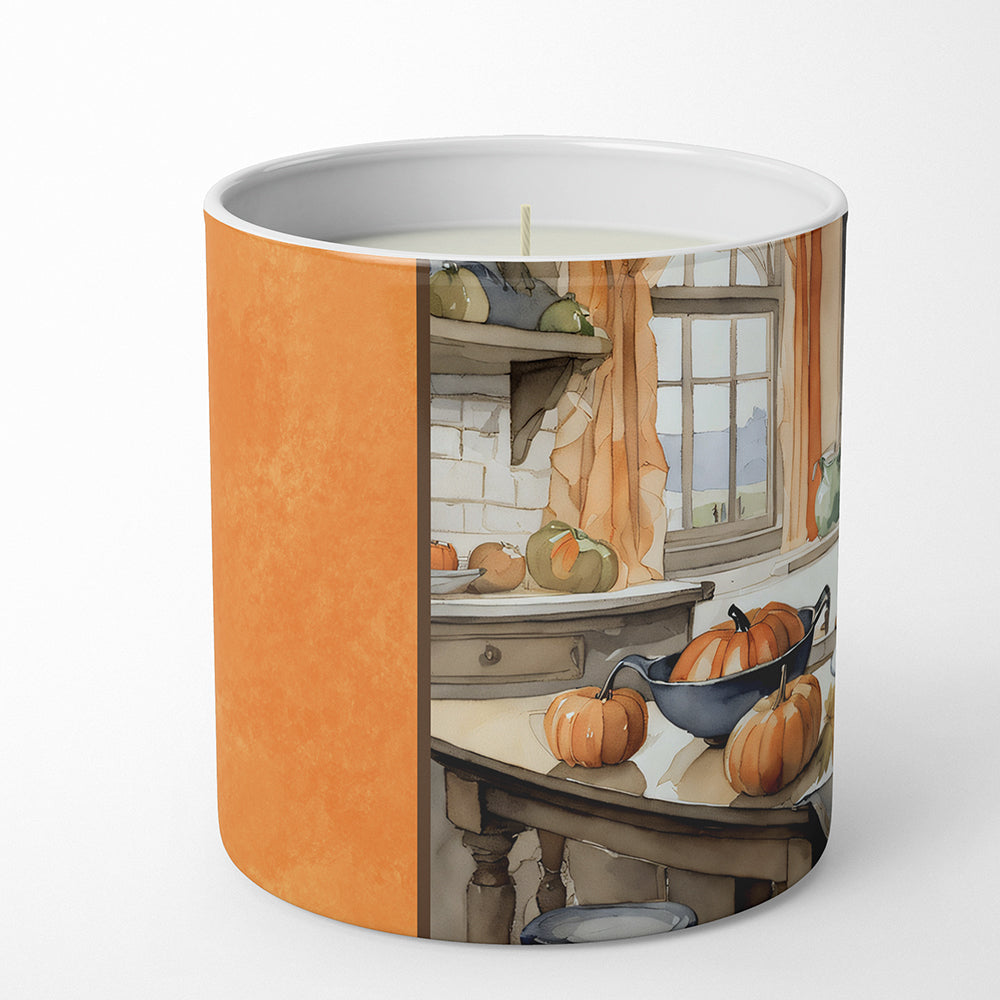 Black Lab Fall Kitchen Pumpkins Decorative Soy Candle Nature Soy Wax Essential Oil Home Decor Ideal for Bedroom Kitchen Bath Office Gift, 10 oz