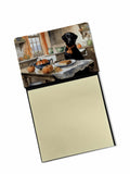 Black Lab Fall Kitchen Pumpkins Watercolor Sticky Note Holder Refillable Dispenser Desk Accessory 3x3 Pad Gift