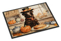 Chocolate Lab Fall Kitchen Pumpkins Doormat Indoor Outdoor 24H X 36W Front Door Mat Rugs for Entryway, Non Slip Washable Low Pile,