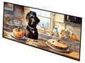 Chocolate Lab Fall Kitchen Pumpkins Runner Mat 28x58 Front Door Mat Indoor Outdoor Rugs for Entryway Hallway Foyer Non Slip Washable Wide Doormat