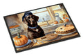 Chocolate Lab Fall Kitchen Pumpkins Doormat Indoor Outdoor 24H X 36W Front Door Mat Rugs for Entryway, Non Slip Washable Low Pile,