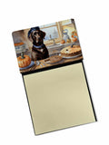 Chocolate Lab Fall Kitchen Pumpkins Watercolor Sticky Note Holder Refillable Dispenser Desk Accessory 3x3 Pad Gift