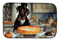Chocolate Lab Fall Kitchen Pumpkins Dish Drying Mat Absorbent Dish Drying Mat Pad for Kitchen Counter Dish Drainer Mat for Countertop, 14 x 21", Multicolor