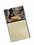 Chocolate Lab Fall Kitchen Pumpkins Watercolor Sticky Note Holder Refillable Dispenser Desk Accessory 3x3 Pad Gift