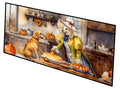 Yellow Lab Fall Kitchen Pumpkins Runner Mat 28x58 Front Door Mat Indoor Outdoor Rugs for Entryway Hallway Foyer Non Slip Washable Wide Doormat