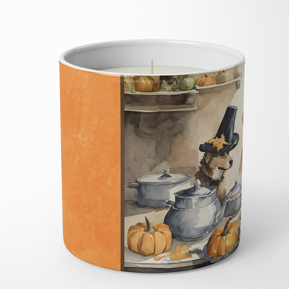 Yellow Lab Fall Kitchen Pumpkins Decorative Soy Candle Nature Soy Wax Essential Oil Home Decor Ideal for Bedroom Kitchen Bath Office Gift, 10 oz