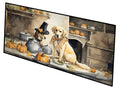 Yellow Lab Fall Kitchen Pumpkins Runner Mat 28x58 Front Door Mat Indoor Outdoor Rugs for Entryway Hallway Foyer Non Slip Washable Wide Doormat