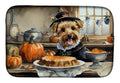 Lakeland Terrier Fall Kitchen Pumpkins Dish Drying Mat Absorbent Dish Drying Mat Pad for Kitchen Counter Dish Drainer Mat for Countertop, 14 x 21", Multicolor