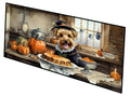 Lakeland Terrier Fall Kitchen Pumpkins Runner Mat 28x58 Front Door Mat Indoor Outdoor Rugs for Entryway Hallway Foyer Non Slip Washable Wide Doormat