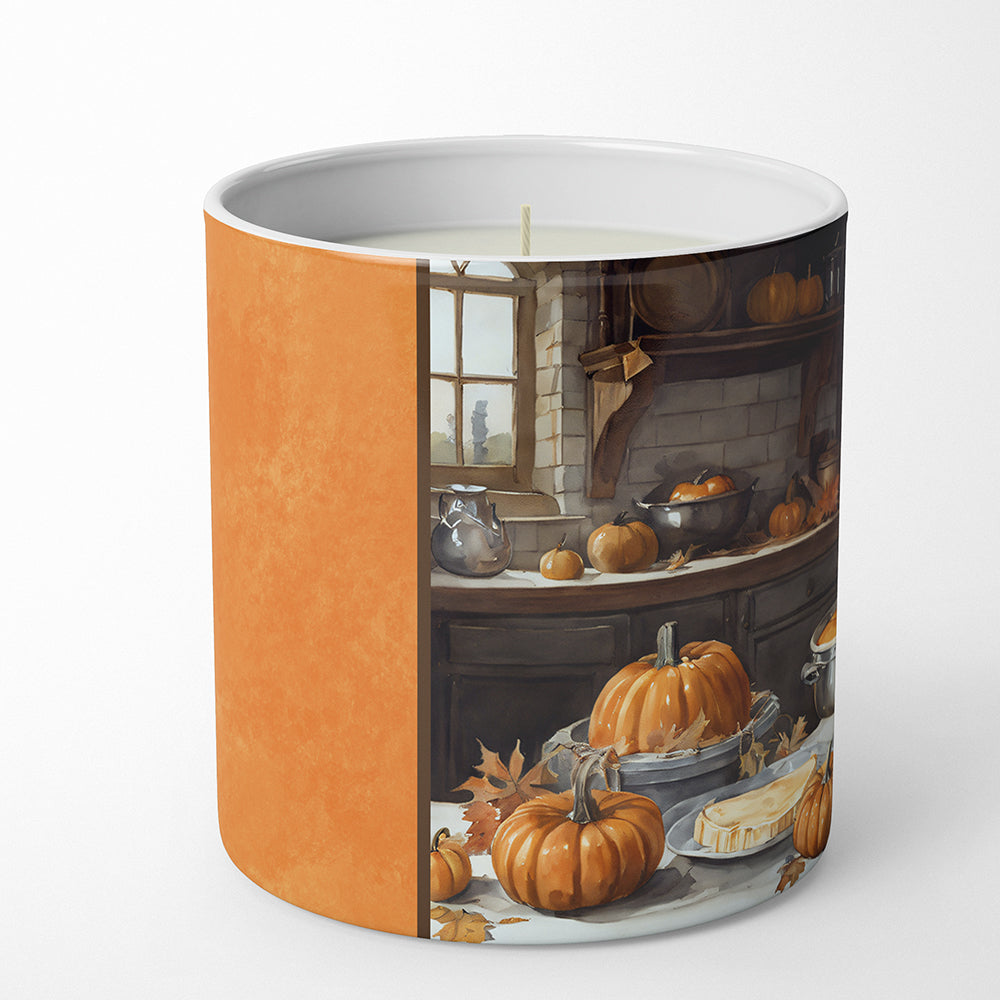 Old English Sheepdog Fall Kitchen Pumpkins Decorative Soy Candle Nature Soy Wax Essential Oil Home Decor Ideal for Bedroom Kitchen Bath Office Gift, 10 oz