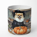 Pomeranian Fall Kitchen Pumpkins Decorative Soy Candle Nature Soy Wax Essential Oil Home Decor Ideal for Bedroom Kitchen Bath Office Gift, 10 oz