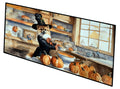 Pomeranian Fall Kitchen Pumpkins Runner Mat 28x58 Front Door Mat Indoor Outdoor Rugs for Entryway Hallway Foyer Non Slip Washable Wide Doormat