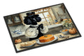 Poodle Fall Kitchen Pumpkins Doormat Indoor Outdoor 18H X 27W Front Door Mat Rugs for Entryway, Non Slip Washable