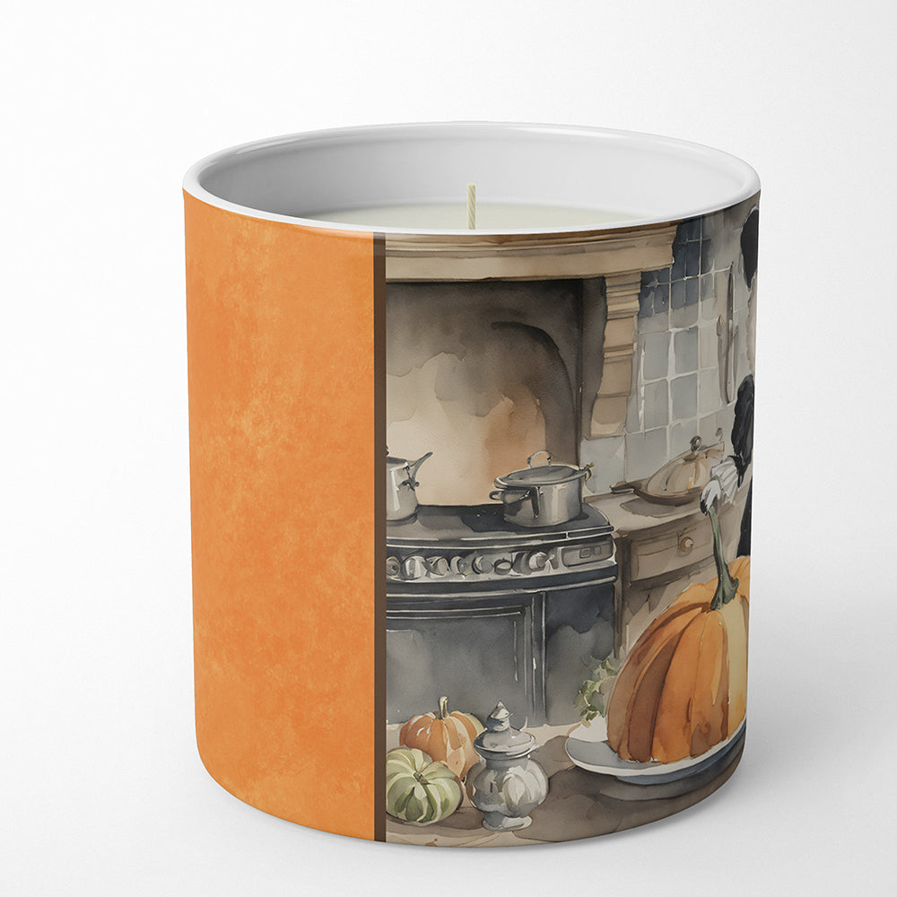 Poodle Fall Kitchen Pumpkins Decorative Soy Candle Nature Soy Wax Essential Oil Home Decor Ideal for Bedroom Kitchen Bath Office Gift, 10 oz