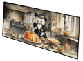 Poodle Fall Kitchen Pumpkins Runner Mat 28x58 Front Door Mat Indoor Outdoor Rugs for Entryway Hallway Foyer Non Slip Washable Wide Doormat