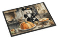 Poodle Fall Kitchen Pumpkins Doormat Indoor Outdoor 24H X 36W Front Door Mat Rugs for Entryway, Non Slip Washable Low Pile,