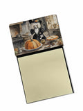 Poodle Fall Kitchen Pumpkins Watercolor Sticky Note Holder Refillable Dispenser Desk Accessory 3x3 Pad Gift