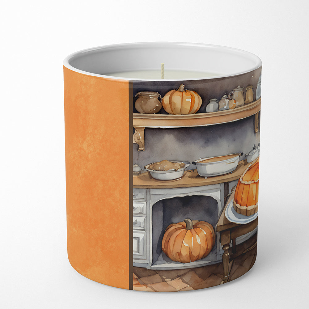Pug Fall Kitchen Pumpkins Decorative Soy Candle Nature Soy Wax Essential Oil Home Decor Ideal for Bedroom Kitchen Bath Office Gift, 10 oz