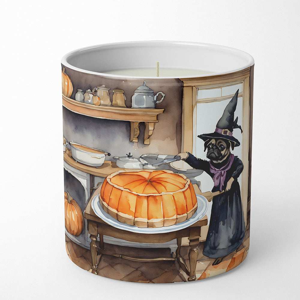 Pug Fall Kitchen Pumpkins Decorative Soy Candle Nature Soy Wax Essential Oil Home Decor Ideal for Bedroom Kitchen Bath Office Gift, 10 oz