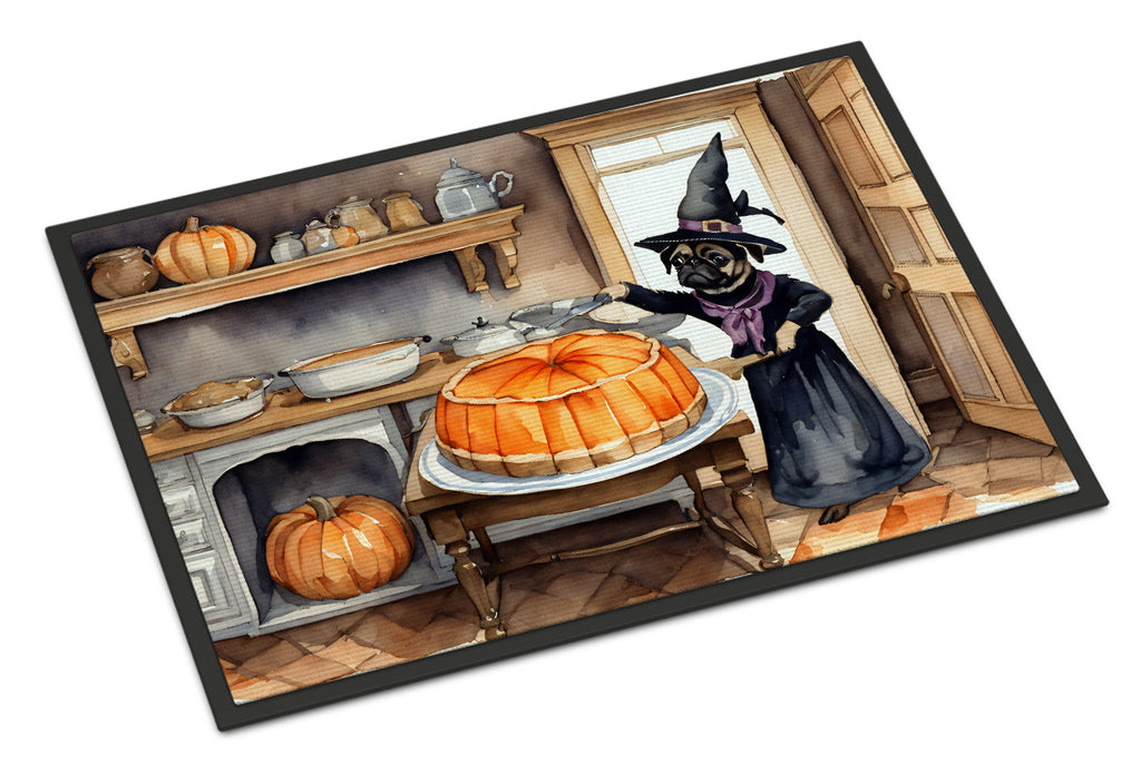 Pug Fall Kitchen Pumpkins Doormat Indoor Outdoor 24H X 36W Front Door Mat Rugs for Entryway, Non Slip Washable Low Pile,