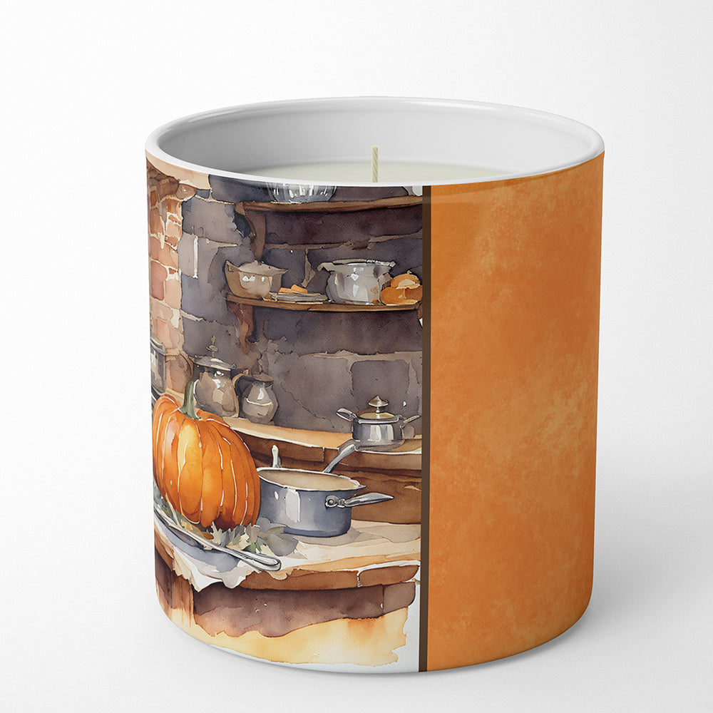 Rottweiler Fall Kitchen Pumpkins Decorative Soy Candle Nature Soy Wax Essential Oil Home Decor Ideal for Bedroom Kitchen Bath Office Gift, 10 oz