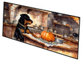 Rottweiler Fall Kitchen Pumpkins Runner Mat 28x58 Front Door Mat Indoor Outdoor Rugs for Entryway Hallway Foyer Non Slip Washable Wide Doormat