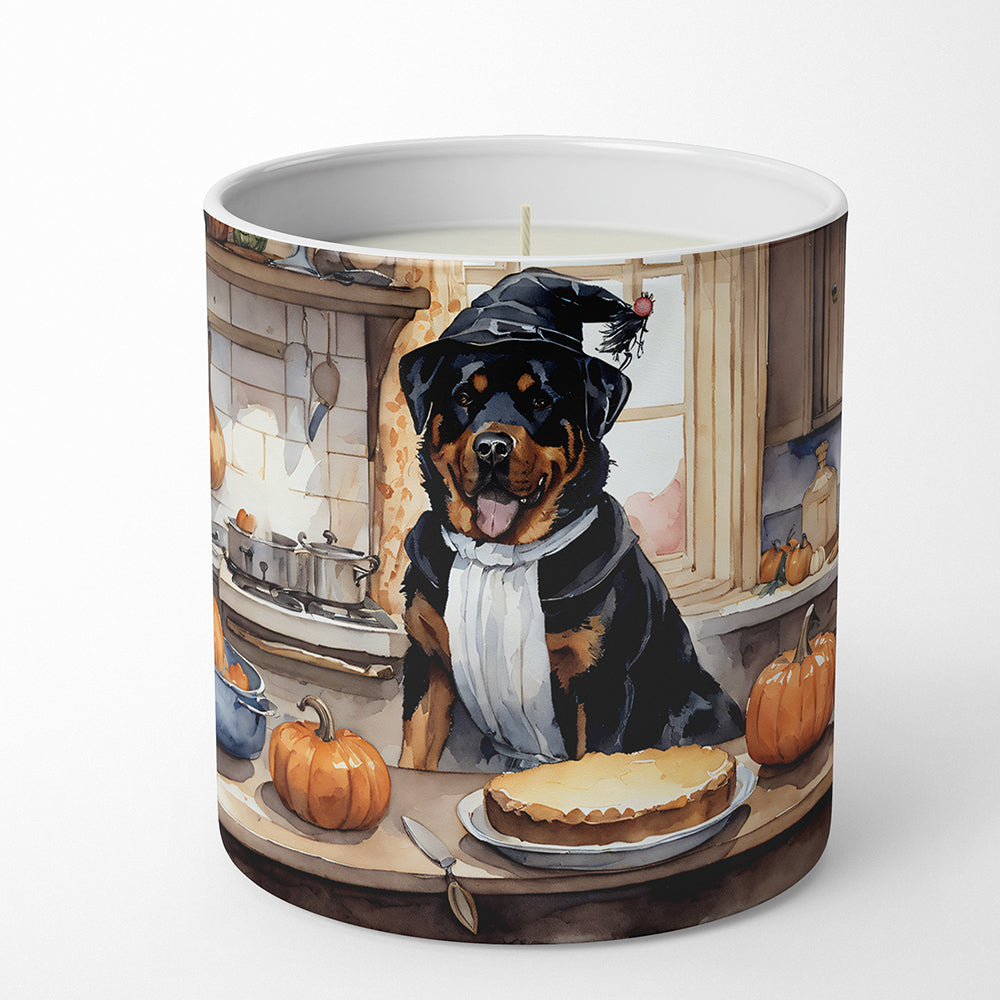 Rottweiler Fall Kitchen Pumpkins Decorative Soy Candle Nature Soy Wax Essential Oil Home Decor Ideal for Bedroom Kitchen Bath Office Gift, 10 oz