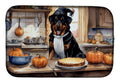 Rottweiler Fall Kitchen Pumpkins Dish Drying Mat Absorbent Dish Drying Mat Pad for Kitchen Counter Dish Drainer Mat for Countertop, 14 x 21", Multicolor