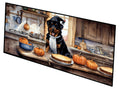 Rottweiler Fall Kitchen Pumpkins Runner Mat 28x58 Front Door Mat Indoor Outdoor Rugs for Entryway Hallway Foyer Non Slip Washable Wide Doormat