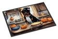 Rottweiler Fall Kitchen Pumpkins Doormat Indoor Outdoor 24H X 36W Front Door Mat Rugs for Entryway, Non Slip Washable Low Pile,