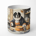 Saint Bernard Fall Kitchen Pumpkins Decorative Soy Candle Nature Soy Wax Essential Oil Home Decor Ideal for Bedroom Kitchen Bath Office Gift, 10 oz