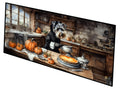 Schnauzer Fall Kitchen Pumpkins Runner Mat 28x58 Front Door Mat Indoor Outdoor Rugs for Entryway Hallway Foyer Non Slip Washable Wide Doormat