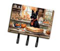 Scottish Terrier Fall Kitchen Pumpkins Leash or Key Holder Wall Hooks, Coat Rack Wall Mount, for Hanging Keys, Towels, Aprons, Leashes