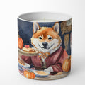 Shiba Inu Fall Kitchen Pumpkins Decorative Soy Candle Nature Soy Wax Essential Oil Home Decor Ideal for Bedroom Kitchen Bath Office Gift, 10 oz