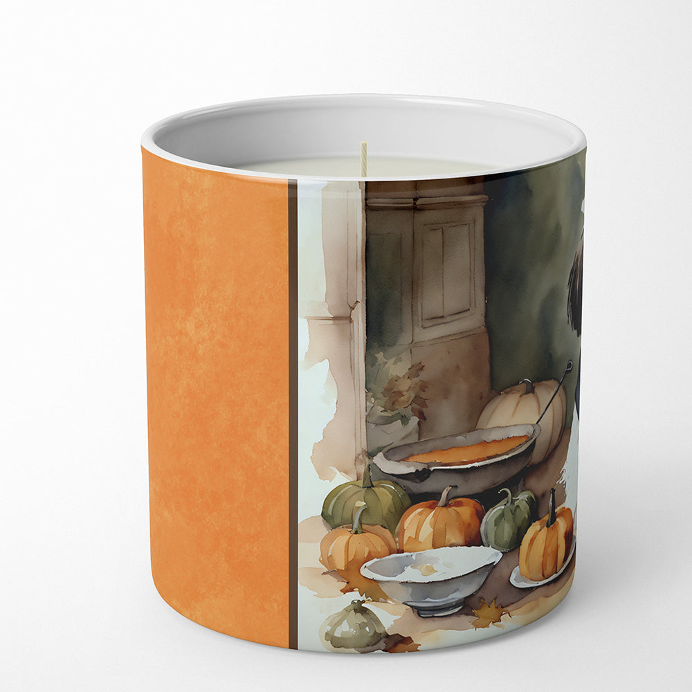 Shih Tzu Fall Kitchen Pumpkins Decorative Soy Candle Nature Soy Wax Essential Oil Home Decor Ideal for Bedroom Kitchen Bath Office Gift, 10 oz
