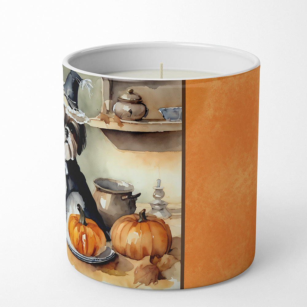 Shih Tzu Fall Kitchen Pumpkins Decorative Soy Candle Nature Soy Wax Essential Oil Home Decor Ideal for Bedroom Kitchen Bath Office Gift, 10 oz