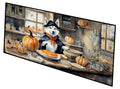 Siberian Husky Fall Kitchen Pumpkins Runner Mat 28x58 Front Door Mat Indoor Outdoor Rugs for Entryway Hallway Foyer Non Slip Washable Wide Doormat