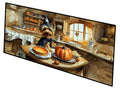 Silky Terrier Fall Kitchen Pumpkins Runner Mat 28x58 Front Door Mat Indoor Outdoor Rugs for Entryway Hallway Foyer Non Slip Washable Wide Doormat