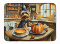 Silky Terrier Fall Kitchen Pumpkins Memory Foam Kitchen Mat Machine Washable Anti-Fatigue Cushion Comfort Bath or Kitchen Rug