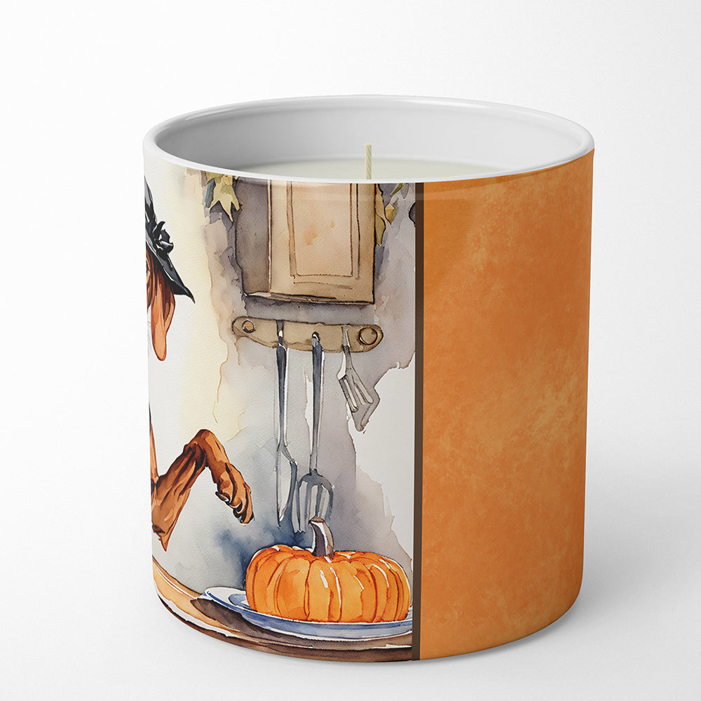 Vizsla Fall Kitchen Pumpkins Decorative Soy Candle Nature Soy Wax Essential Oil Home Decor Ideal for Bedroom Kitchen Bath Office Gift, 10 oz