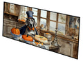 Weimaraner Fall Kitchen Pumpkins Runner Mat 28x58 Front Door Mat Indoor Outdoor Rugs for Entryway Hallway Foyer Non Slip Washable Wide Doormat