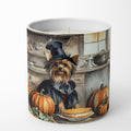 Yorkie Fall Kitchen Pumpkins Decorative Soy Candle Nature Soy Wax Essential Oil Home Decor Ideal for Bedroom Kitchen Bath Office Gift, 10 oz