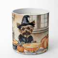 Yorkie Fall Kitchen Pumpkins Decorative Soy Candle Nature Soy Wax Essential Oil Home Decor Ideal for Bedroom Kitchen Bath Office Gift, 10 oz
